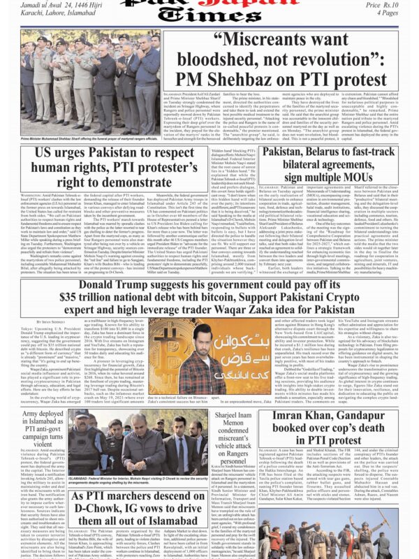 “Miscreants want bloodshed, not revolution”: PM Shehbaz on PTI protest
