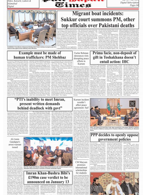 Migrant boat incidents: Sukkur court summons PM, other top officials over Pakistani deaths