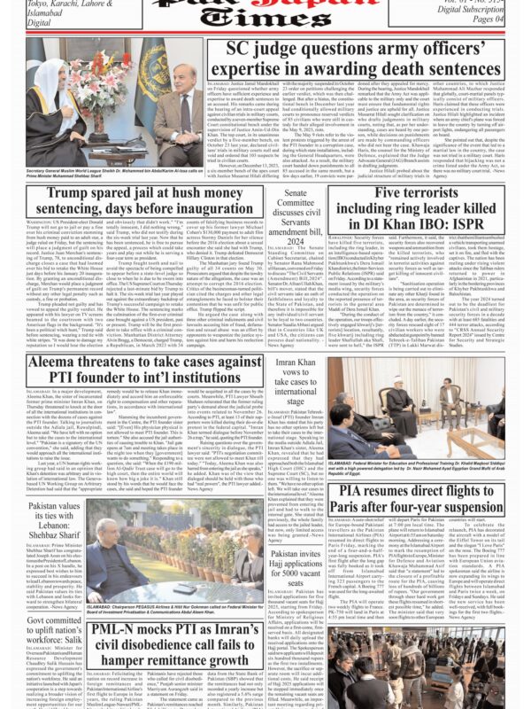 SC judge questions army officers’ expertise in awarding death sentences