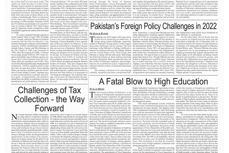 Pakistan’s Foreign Policy Challenges in 2022