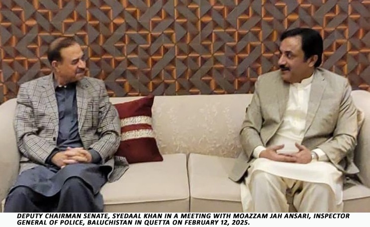 Acting Chairman Senate Syedal Khan meets Chief Secretary Balochistan Shakeel Qadir Khan