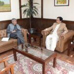 Deputy Chairman Senate Syedaal Khan Meets Secretary of Communications, Secretary of Housing & Works, and DIG Islamabad