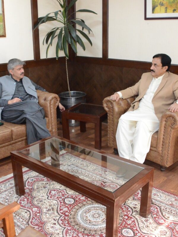 Deputy Chairman Senate Syedaal Khan Meets Secretary of Communications, Secretary of Housing & Works, and DIG Islamabad