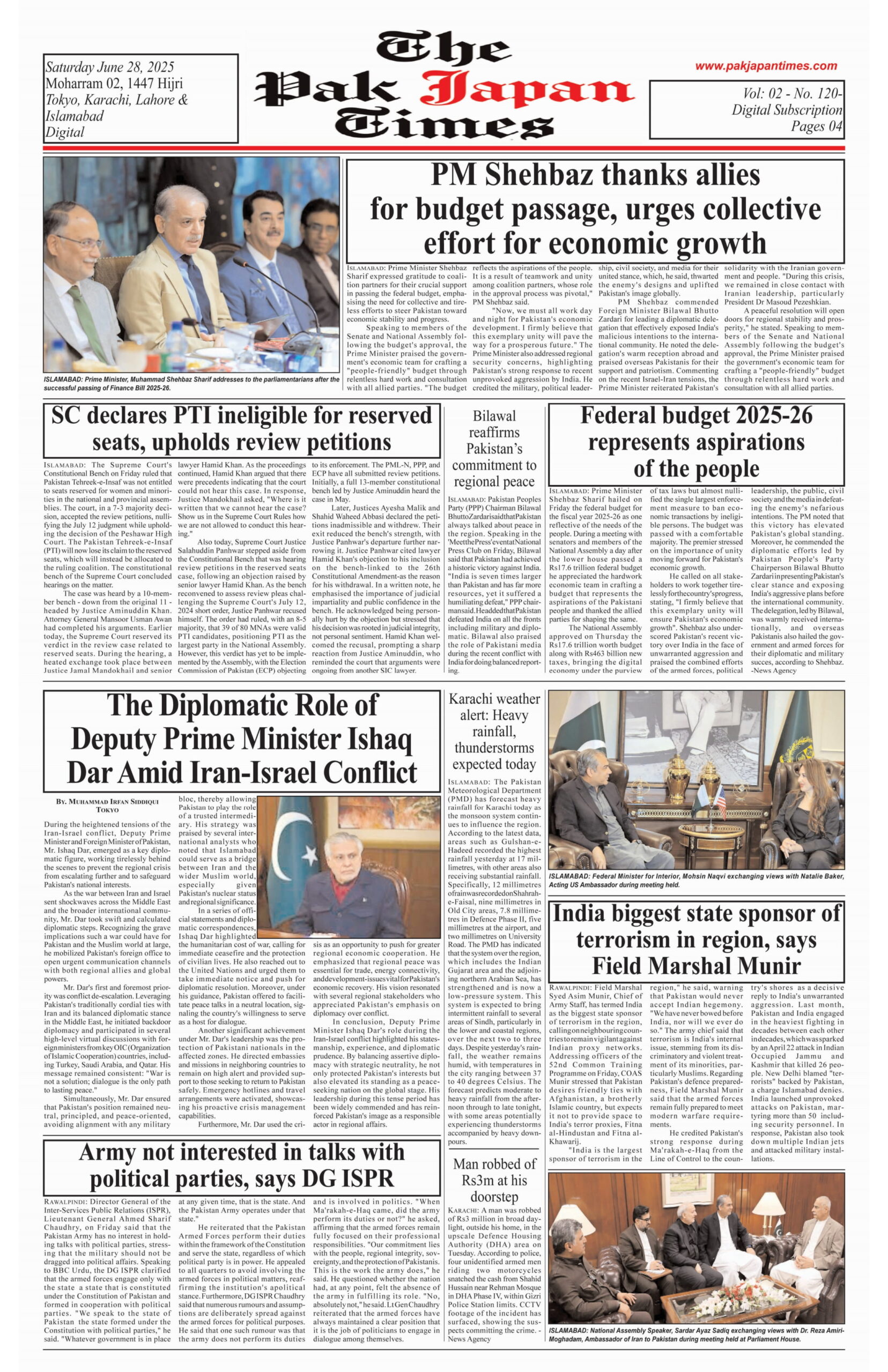 PM Shehbaz thanks allies for budget passage, urges collective effort for economic growth