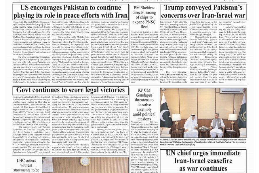 COAS Munir stresses potential for “broader, multidimensional” ties with US built on mutual respect