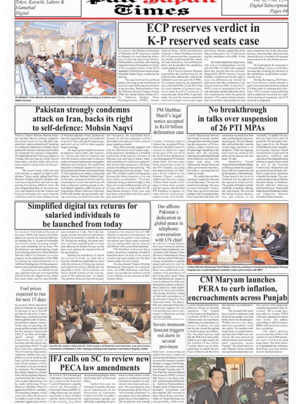 ECP reserves verdict in K-P reserved seats case