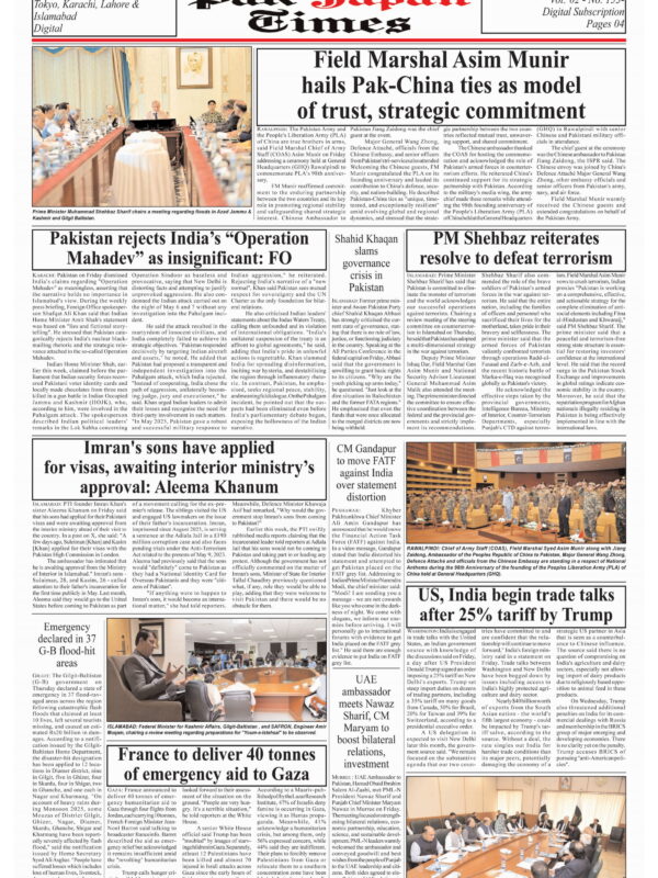 Field Marshal Asim Munir hails Pak-China ties as model of trust, strategic commitment