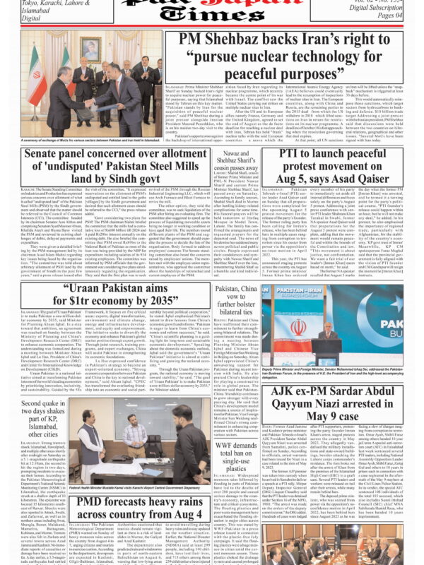 PM Shehbaz backs Iran’s right to “pursue nuclear technology for peaceful purposes”