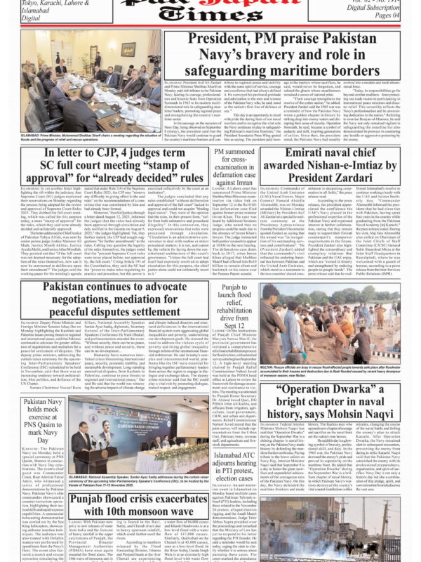 President, PM praise Pakistan Navy’s bravery and role in safeguarding maritime borders