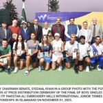 Deputy Chairman Senate Praises Youthful Spirit at Ali Embroidery Mills International Junior Tennis Championship