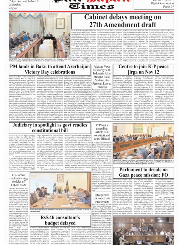 Cabinet delays meeting on 27th Amendment draft