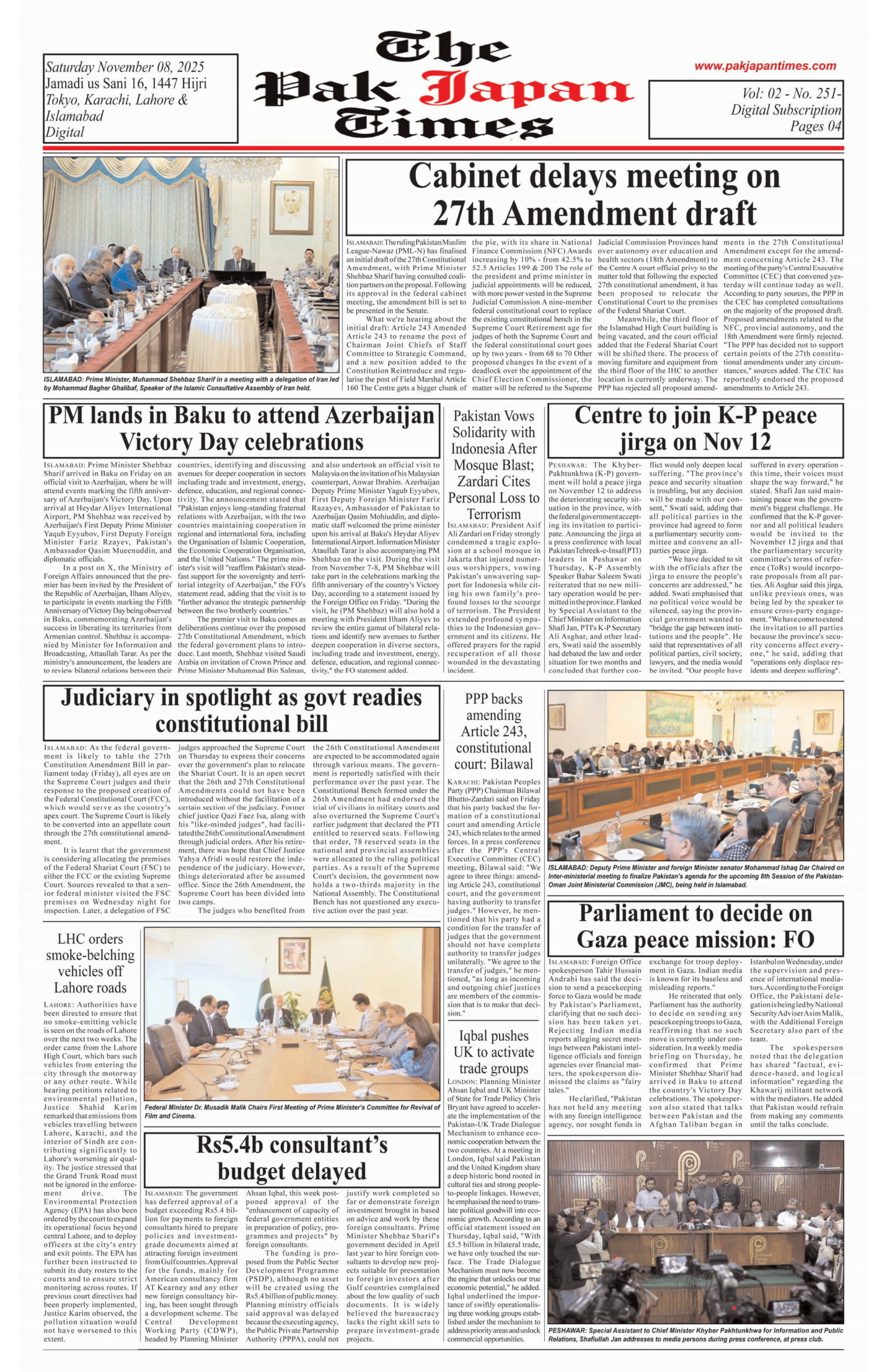 Cabinet delays meeting on 27th Amendment draft