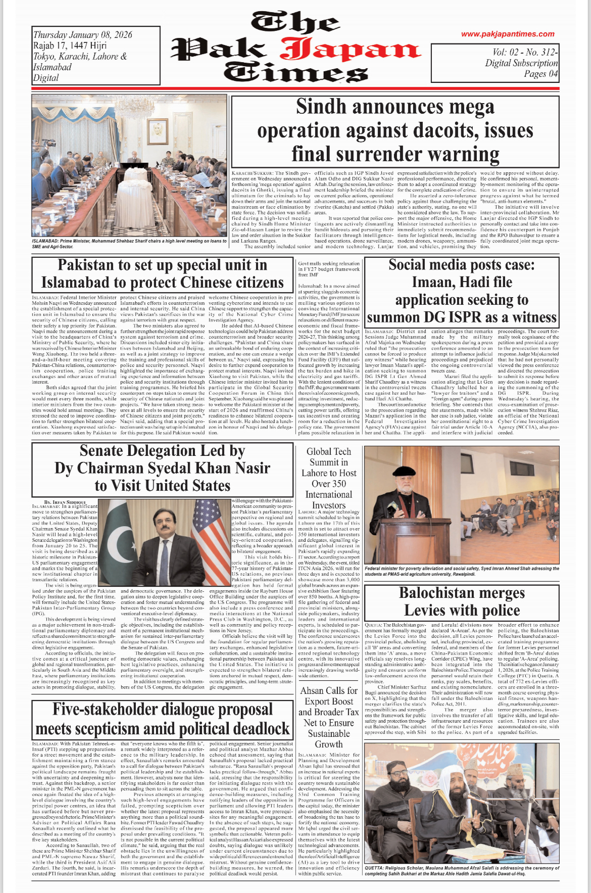 Sindh announces mega operation against dacoits, issues final surrender warning