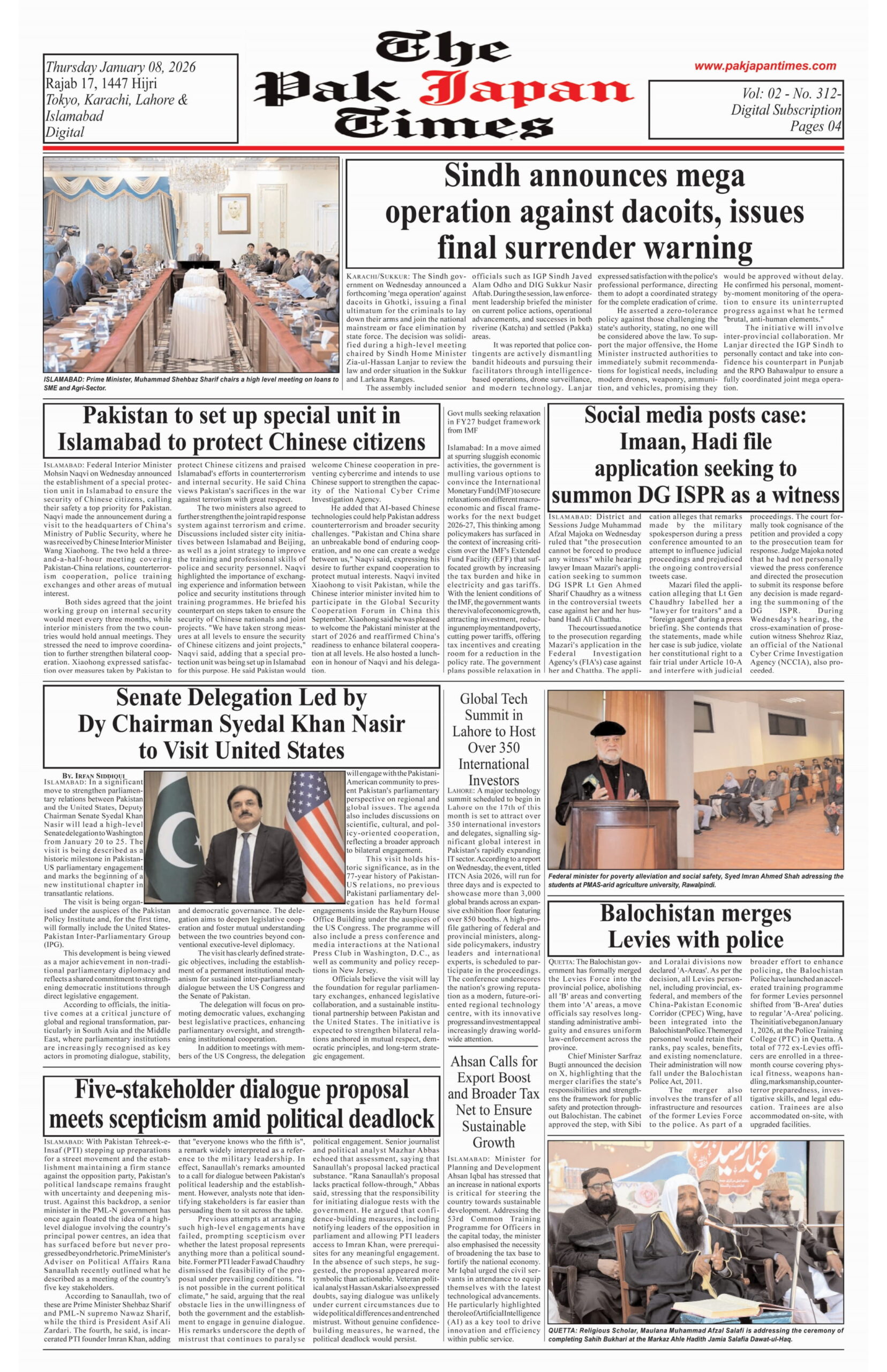 Pakistan to set up special unit in Islamabad to protect Chinese citizens