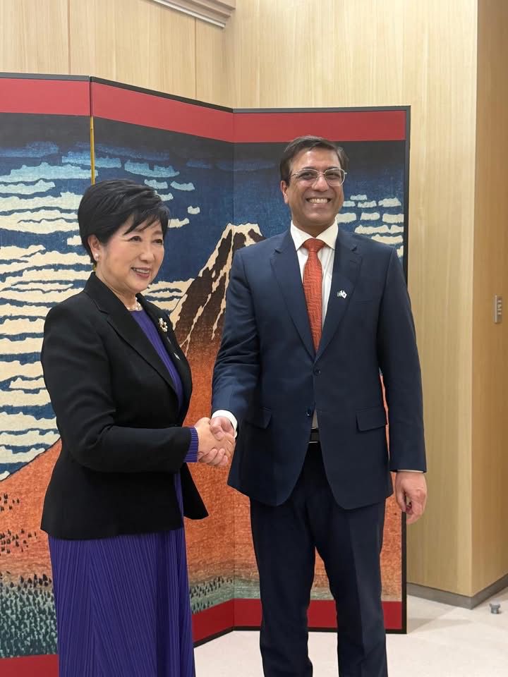 Pakistan Ambassador Abdul Hameed, Tokyo Governor Yuriko Koike Discuss Innovation and Startup Cooperation