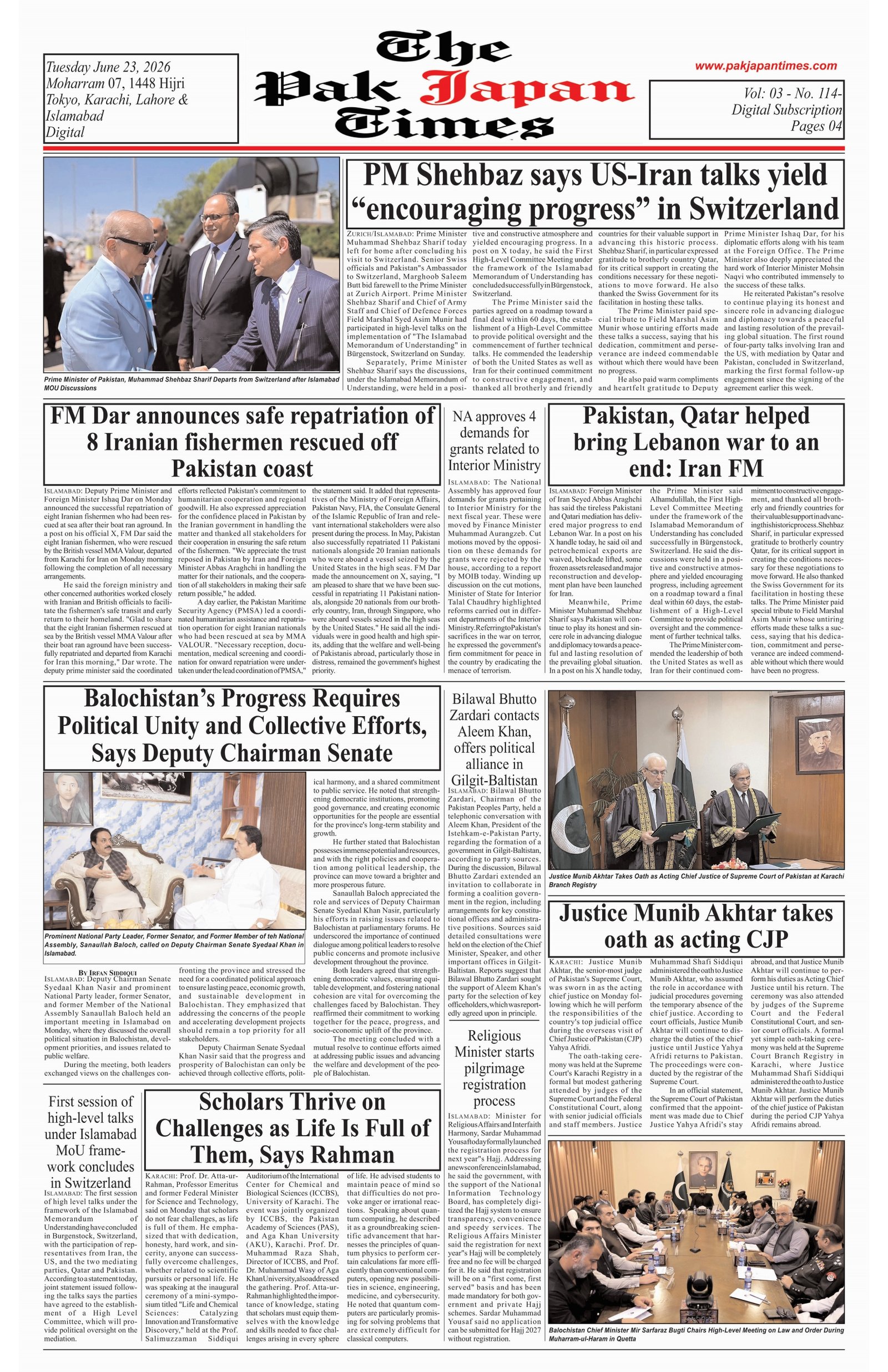 PM Shehbaz says US-Iran talks yield “encouraging progress” in Switzerland