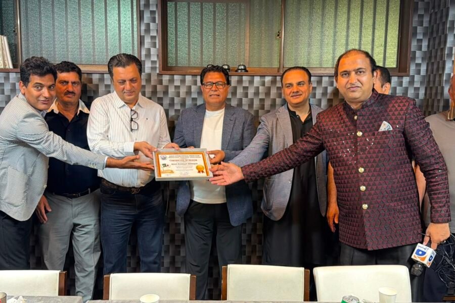 Mian Ramzan Siddique Honoured with Special Award for Outstanding Contribution to Pak-Japan Friendship Festival