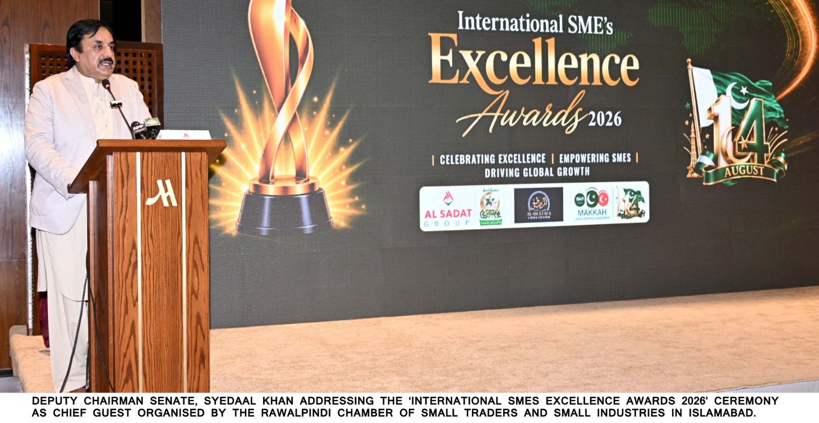 Deputy Chairman Senate Syedaal Khan Nasir Pushes Parliamentary Diplomacy, SME Growth as Pillars of a Stronger Pakistan