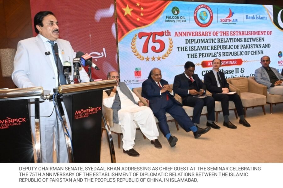 Syedaal Khan Nasar Calls for National Unity and Stronger Pakistan-China Cooperation
